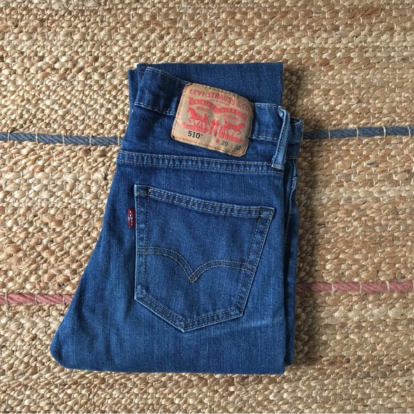 Levi's 510 Skinny Jeans size 25  Blue Denim - Picture 1 of 7